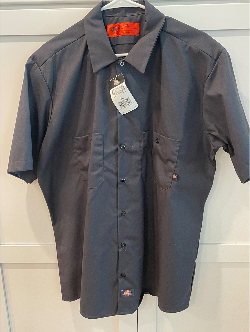 Custom Dickies XL Short Sleeve Work Shirt with Meat Mane Back Print